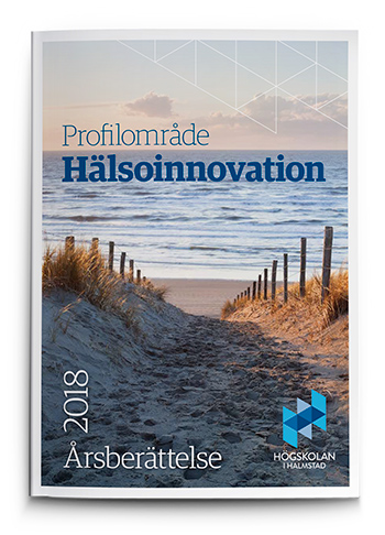 Framsida årsberättelsen 2018 för Hälsoinnovation
