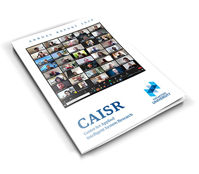 En bild på omslaget till CAISR årsrapport 2020